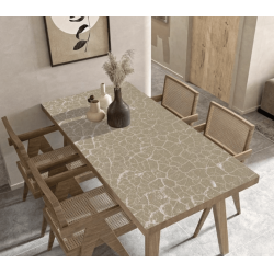 Скатертина для кухні та їдальні на замовлення "Beige", 60*90 см